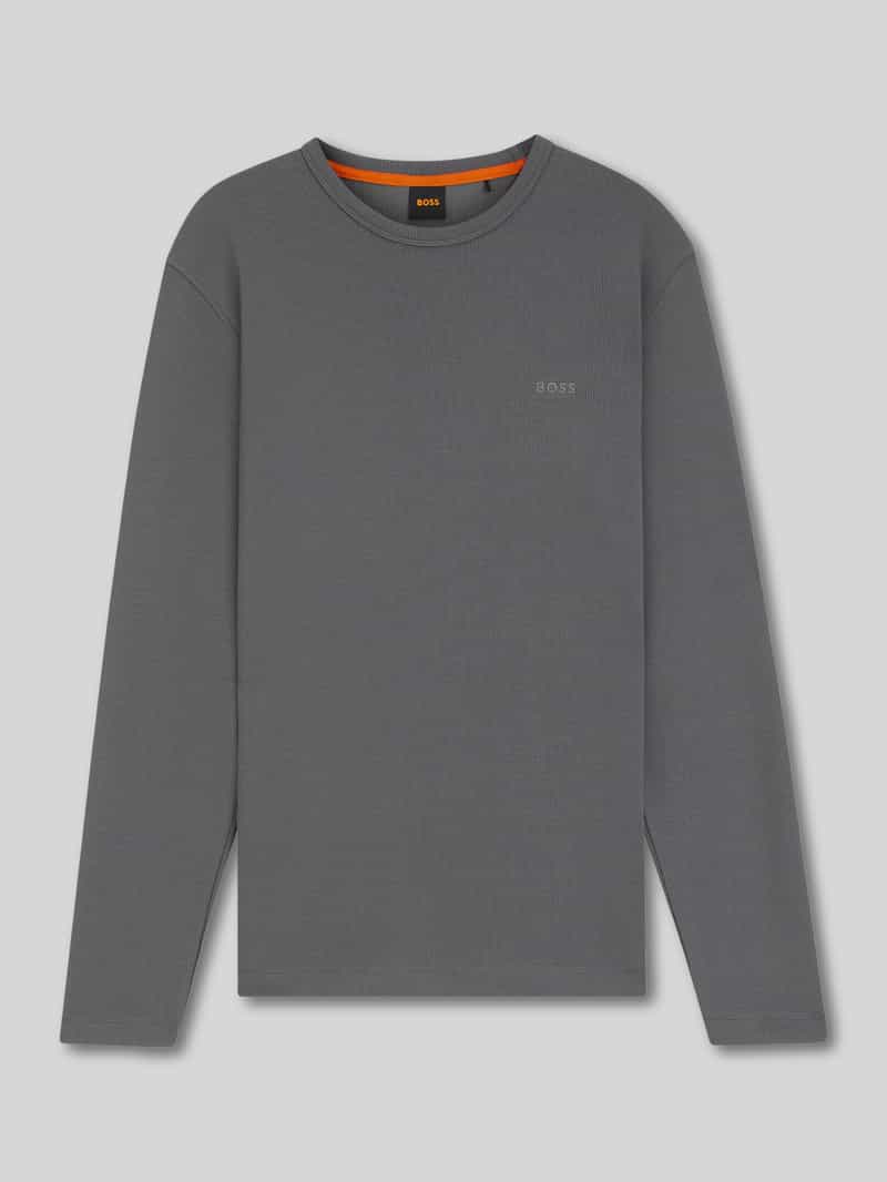 Boss Orange Regular fit shirt met lange mouwen en wafelstructuur model 'TEMPESTO'
