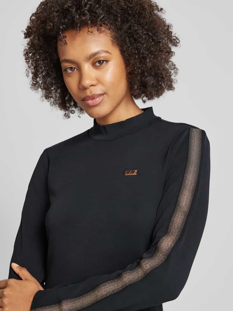 EA7 Emporio Armani Knielange sweatjurk met labelapplicatie
