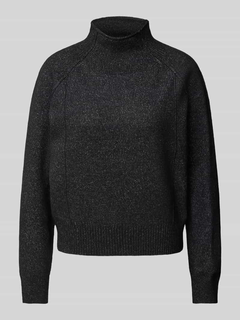 QS Gebreide pullover met opstaande kraag