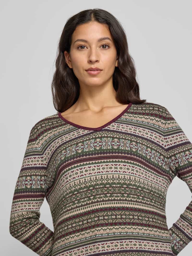 Christian Berg Woman Gebreide pullover met ribboorden