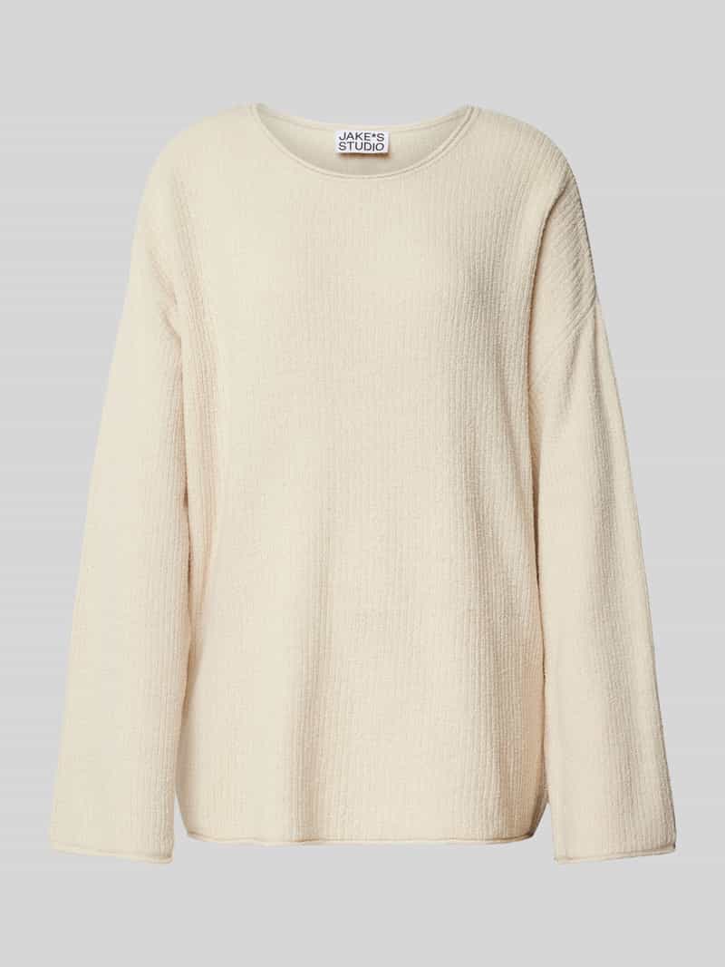 JAKE*S STUDIO WOMAN Oversized gebreide pullover met structuurmotief