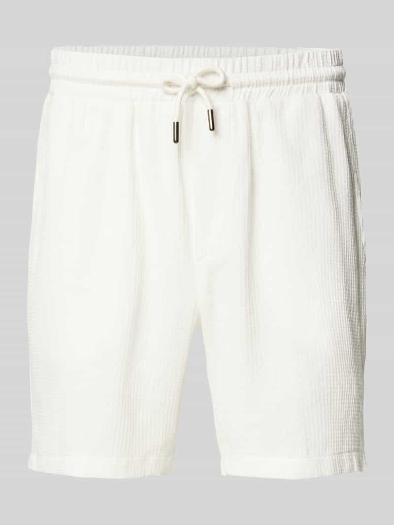 Only & Sons Korte broek met structuurmotief en elastische band model 'BERTIL'