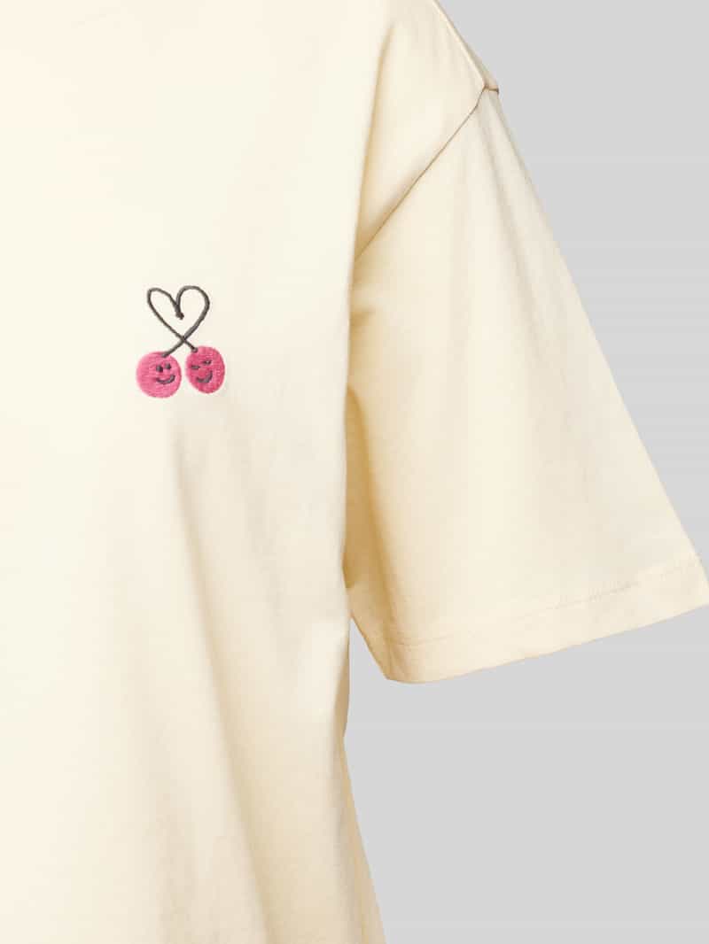 Jake*s Casual Pyjamabovendeel met logostitching