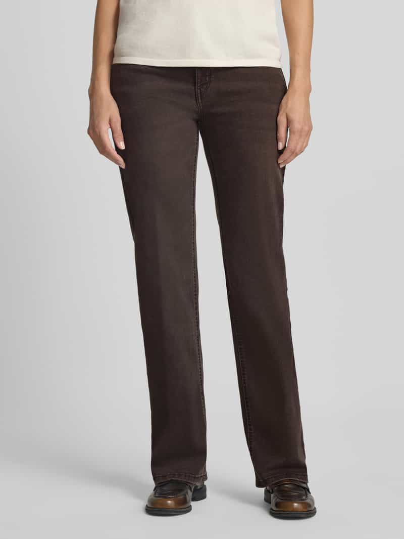 MAC straight fit jeans met uitlopende benen model 'Laura'
