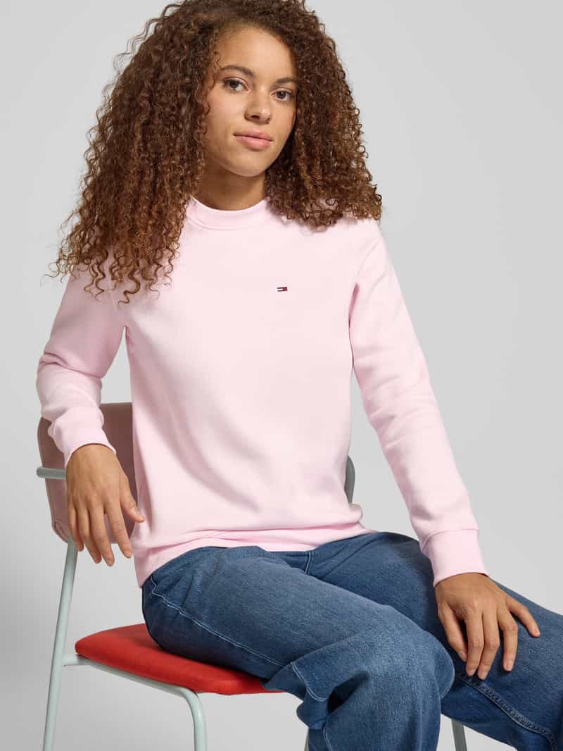 Tommy Jeans Regular fit sweatshirt van katoenmix
