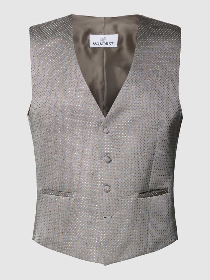 Wilvorst Gilet met all-over motief