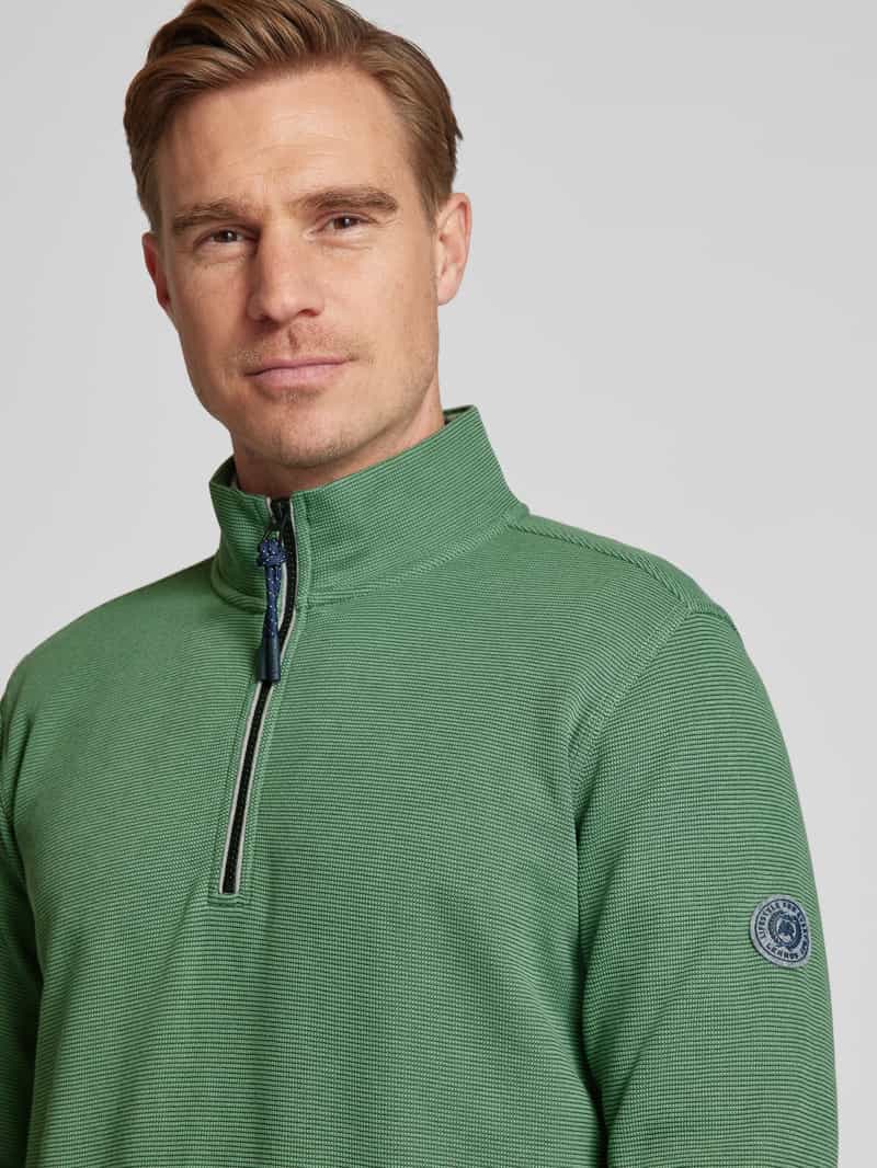 Lerros Sweatshirt met labelpatch model 'SELANIK'
