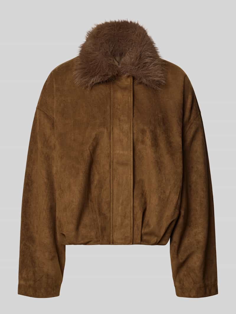 relaxed fit jack met imitatiebont