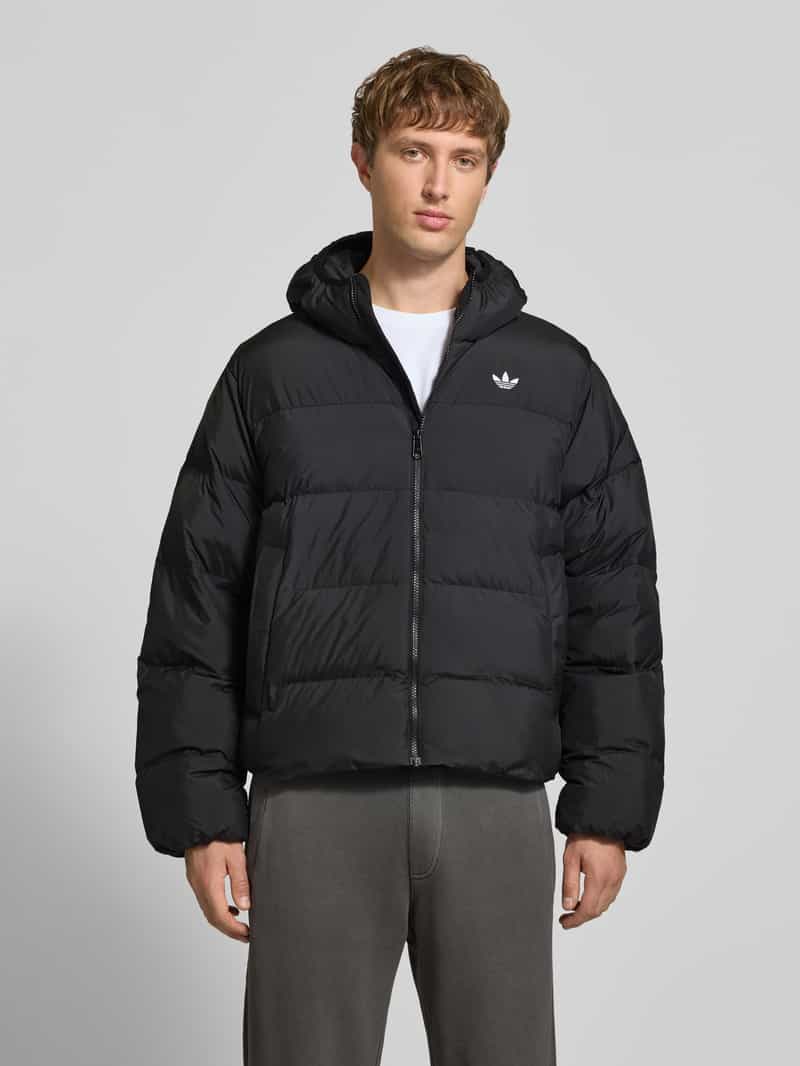 Adidas Regular fit gewatteerd jack met logodetail zwart, foto 3