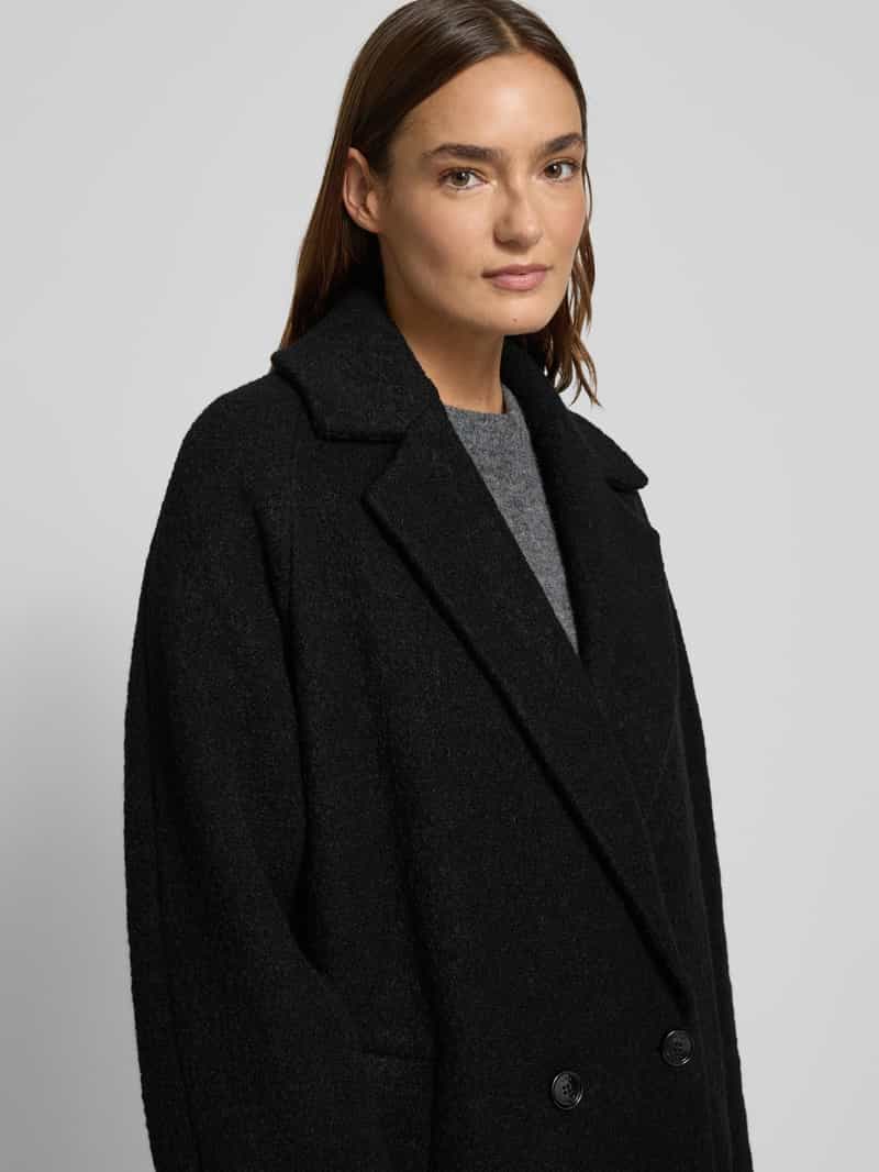 Boss Lange wollen jas met reverskraag model 'CALODINO2'