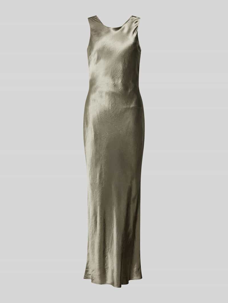 Maxi-jurk met cascadehals, model 'SELENE'