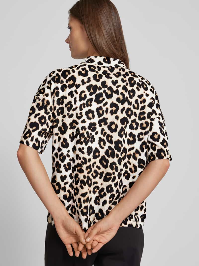 s.Oliver RED LABEL Comfort fit T-shirt met opstaande kraag