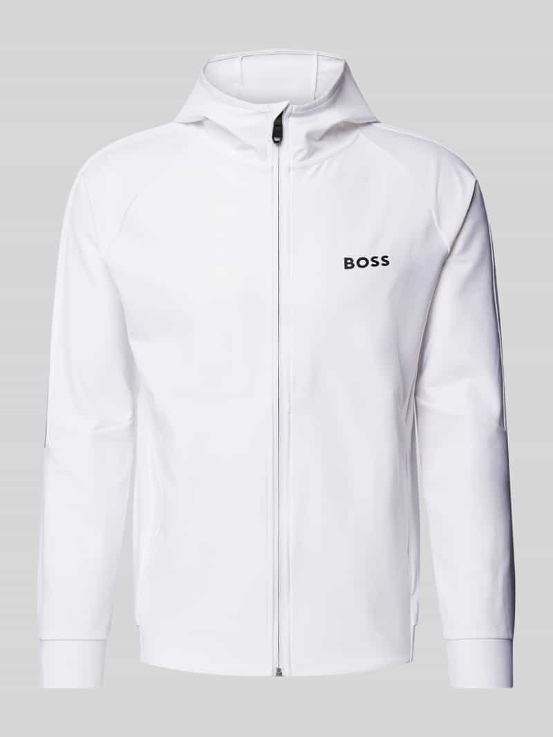 BOSS Green Sweatjack met opstaande kraag model 'Sicon'