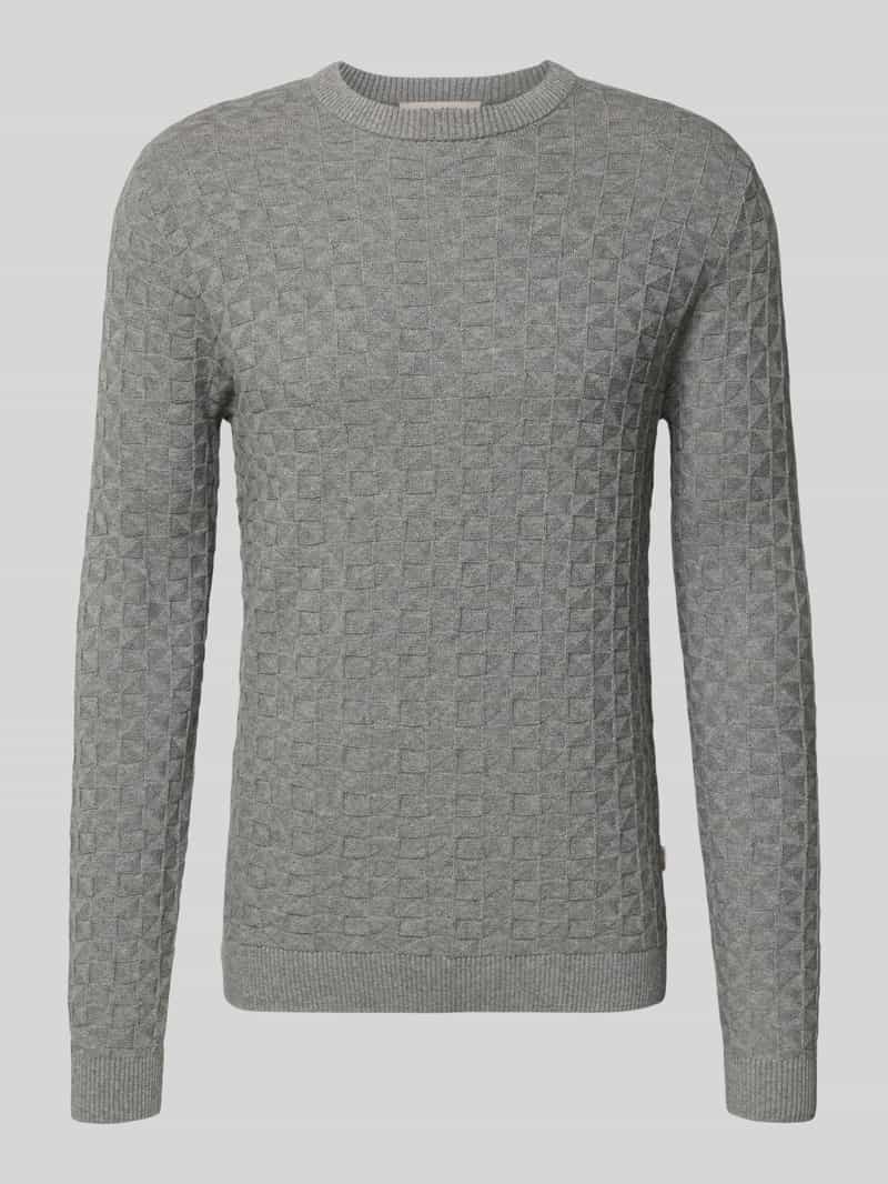 Only & Sons Regular fit gebreide pullover met structuurmotief model 'KALLE'
