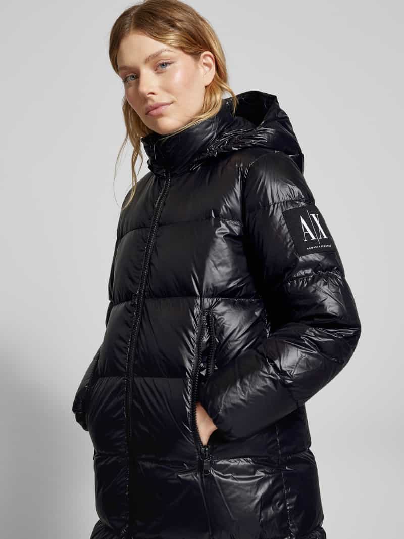 Armani Exchange Gewatteerde jas met capuchon