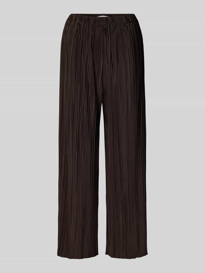 Samsøe Wide leg stoffen broek met plissévouwen model 'UMA'