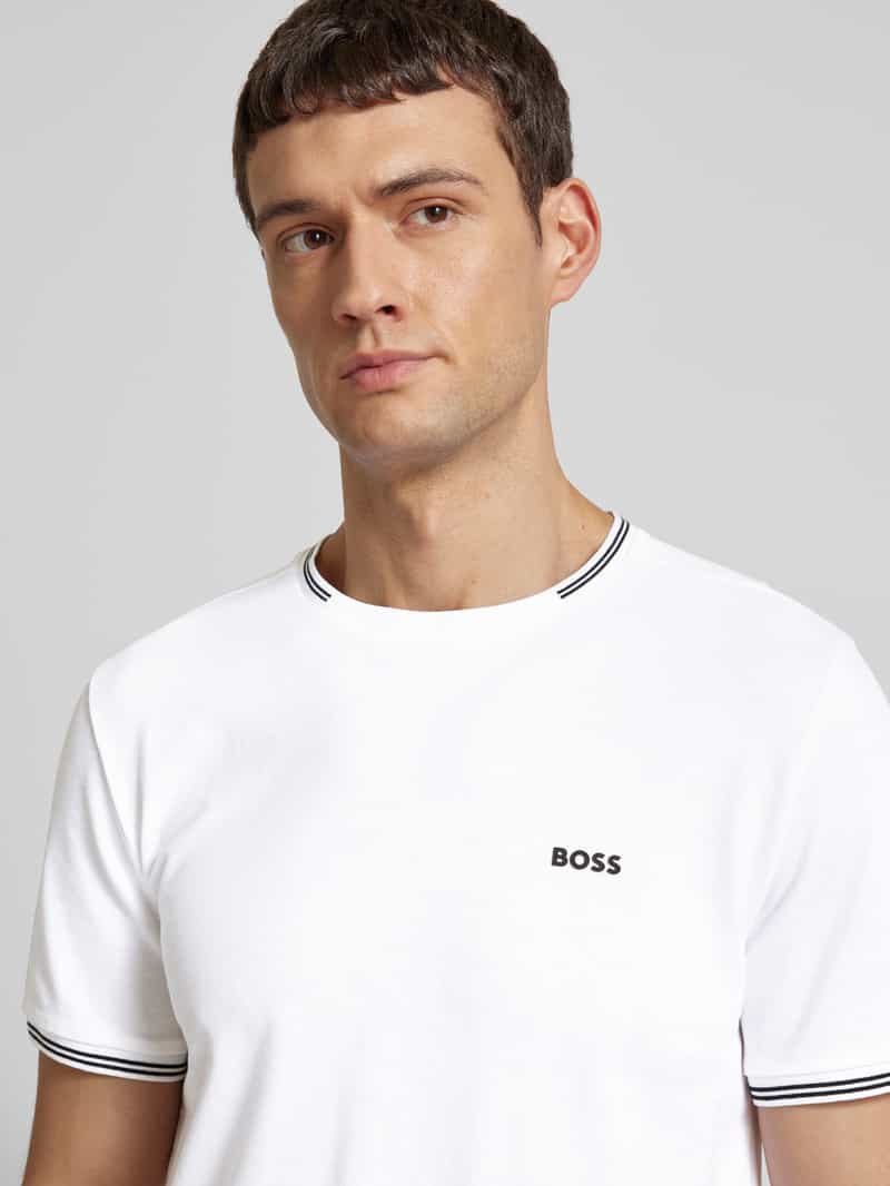 BOSS Green T-shirt met labelprint model 'Taul'