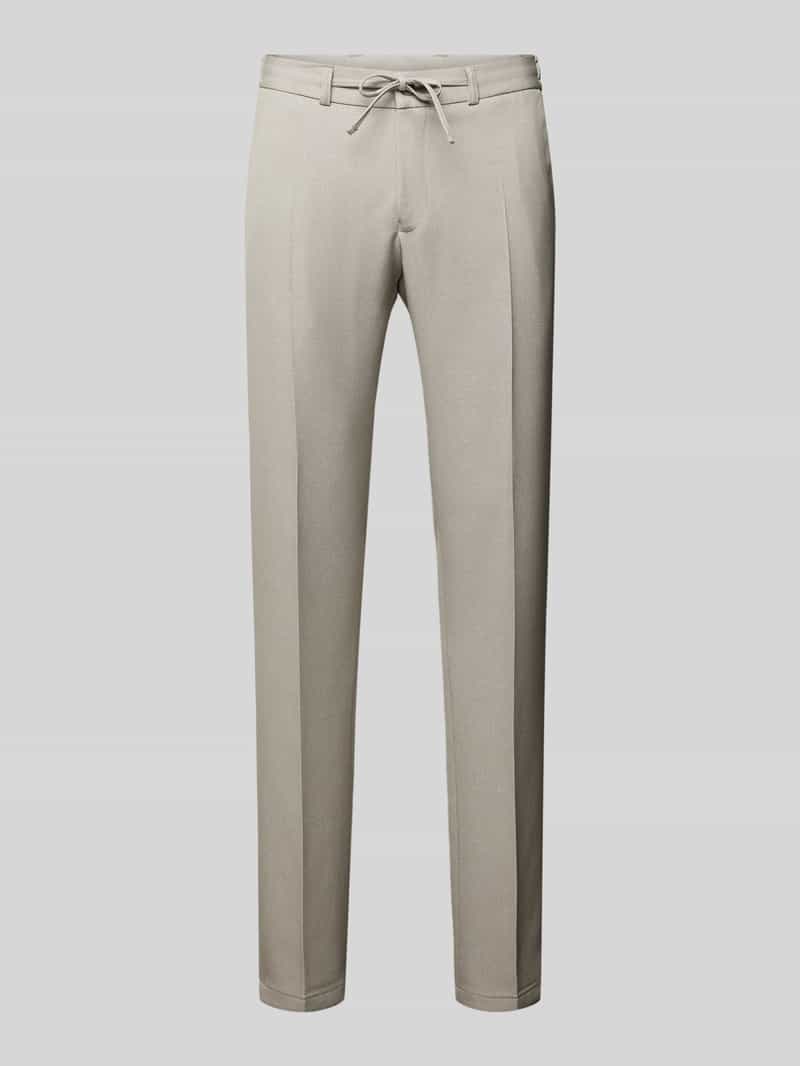 Zuitable Slim fit pantalon met persplooien model 'SPARTAFLEX'