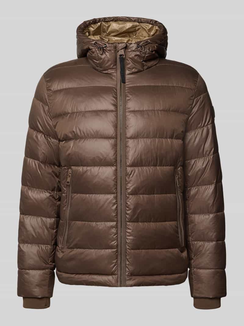 Strellson Regular fit gewatteerd jack met storm cuffs model 'BAVENO'