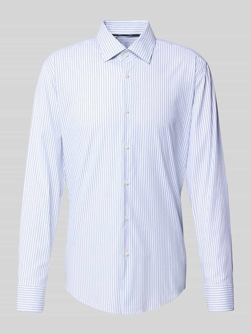 Boss Slim fit zakelijk overhemd van ademend materiaal model 'HANK'
