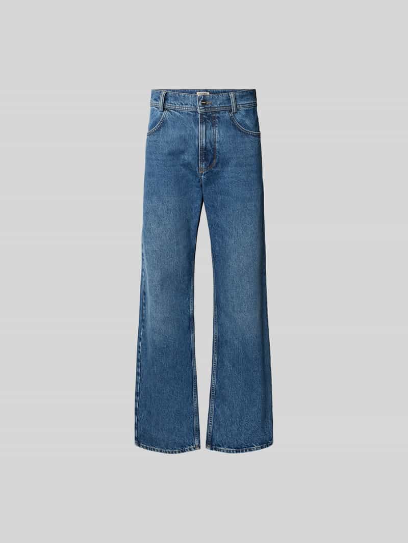 Flared fit jeans van puur katoen