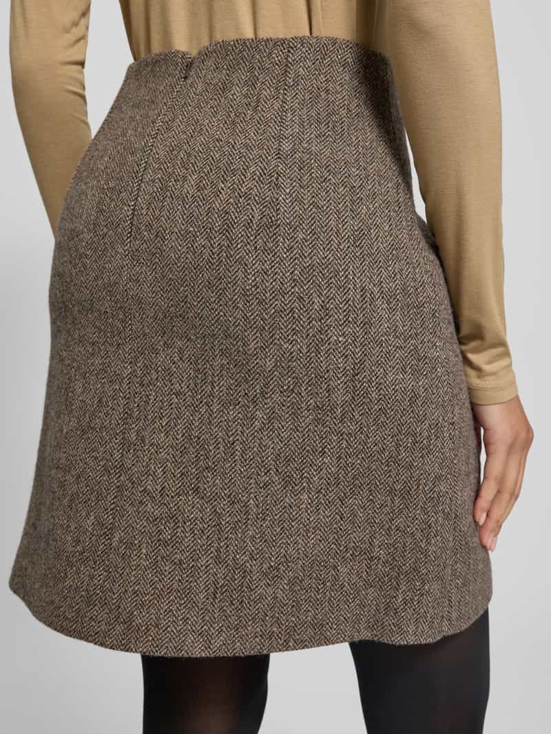 Weekend Max Mara Licht uitlopende midirok van zuivere scheerwol model 'MARCHE'