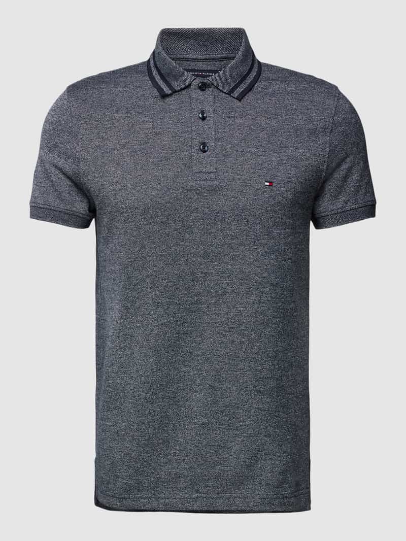 Tommy Hilfiger Slim fit poloshirt met logostitching model 'PRETWIST MOULINE