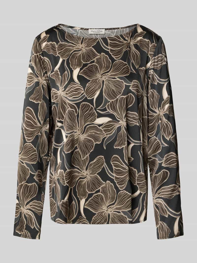 Marc O'Polo Regular fit blouse met lange mouwen van viscosemix