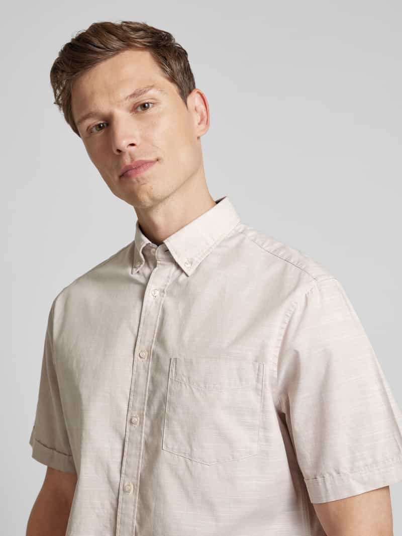 Christian Berg Men Vrijetijdsoverhemd met button-downkraag