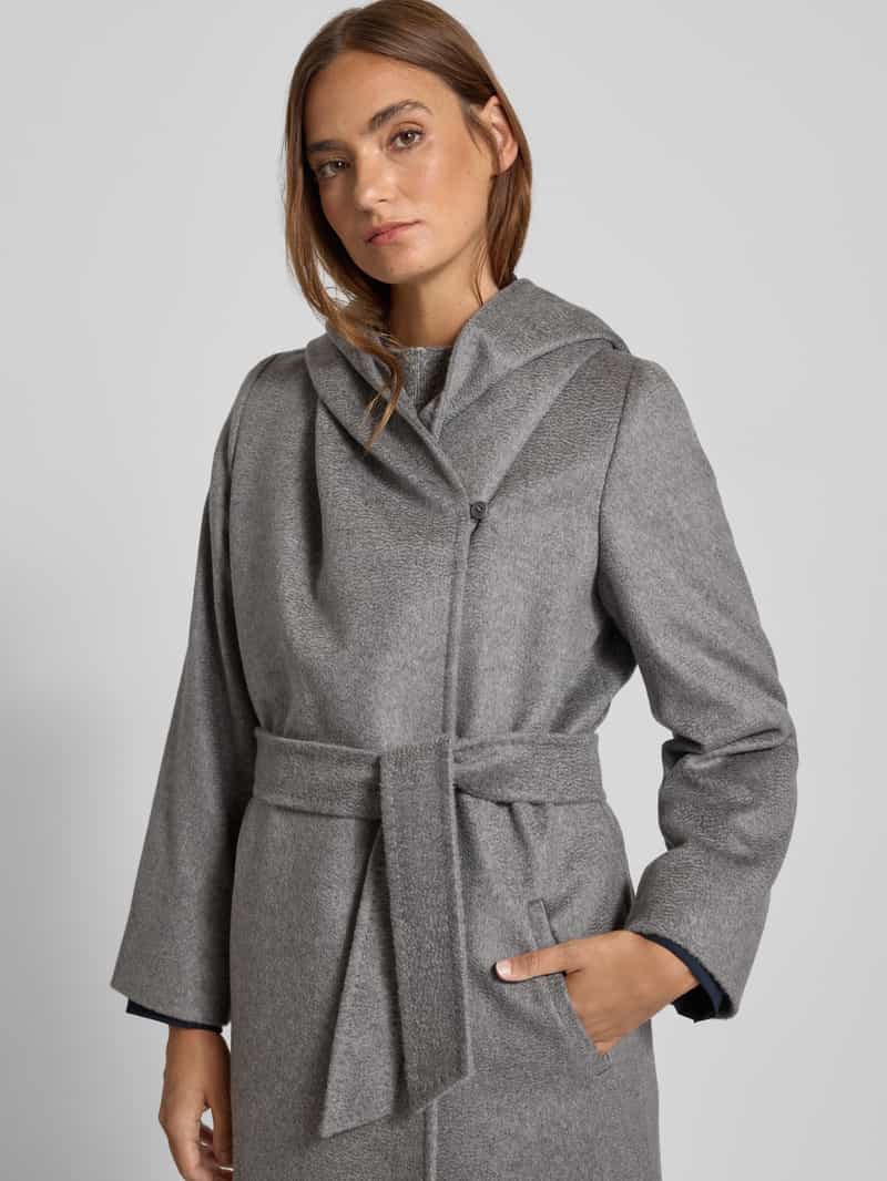 Max Mara Studio Regular fit lange wollen jas van zuivere scheerwol model 'NEWMANG'