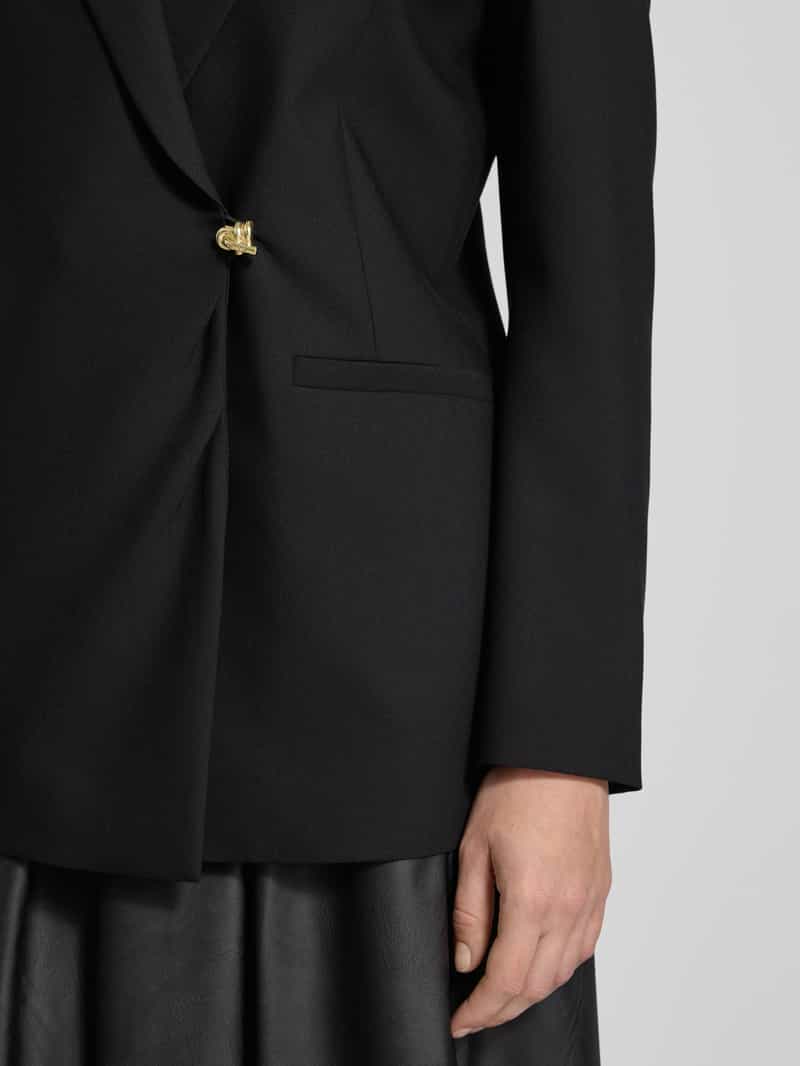 HUGO Getailleerde lange blazer met wikkellook model 'AMEANE'