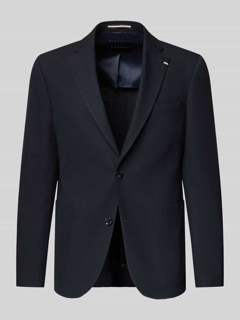 Bugatti Regular fit 2-knoops colbert met reverskraag