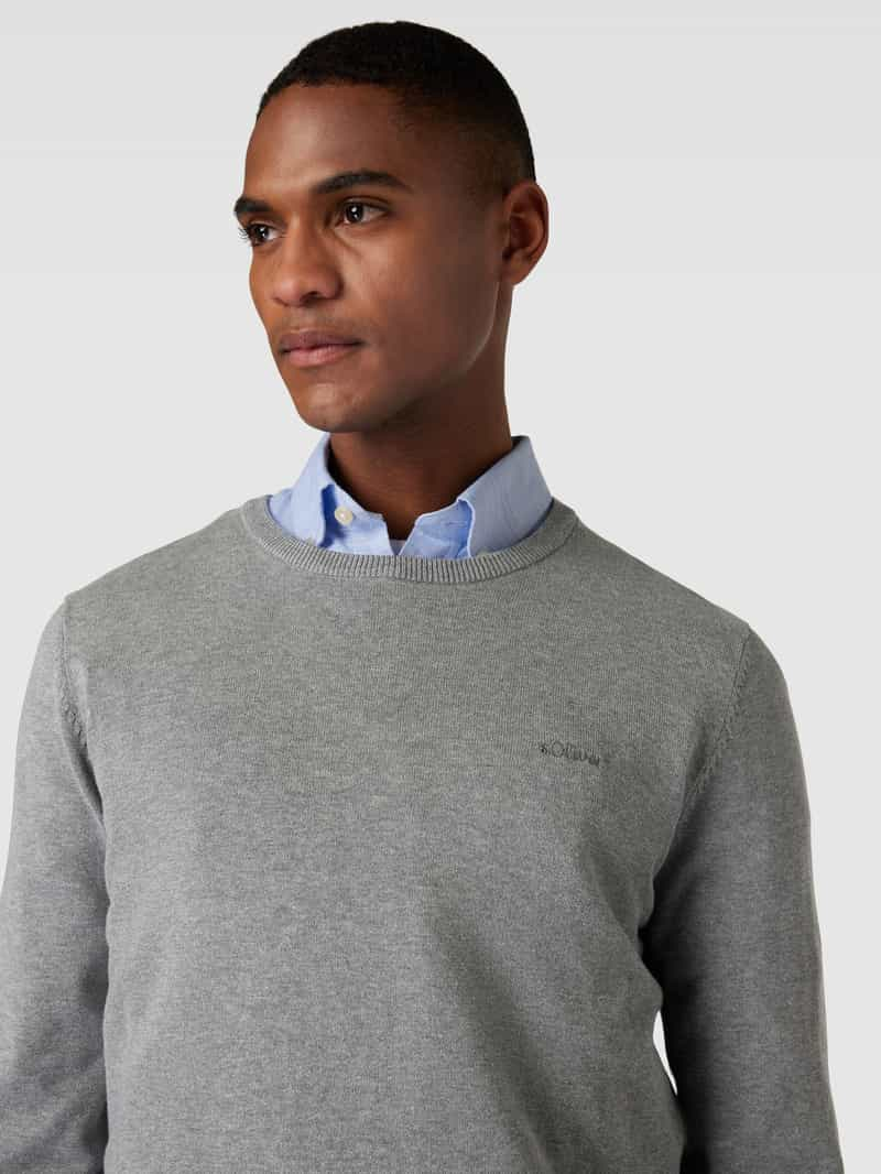 s.Oliver RED LABEL Gebreide pullover met labelstitching