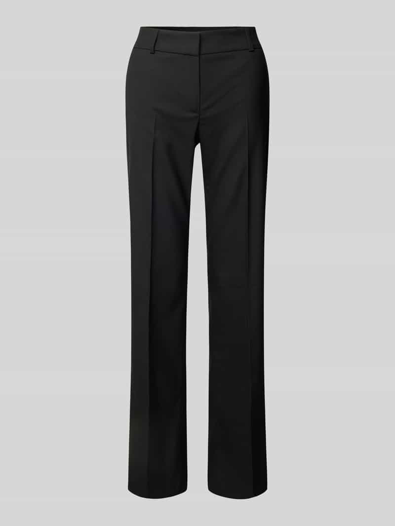 Jake*s Collection Bootcut fit stoffen broek met persplooien