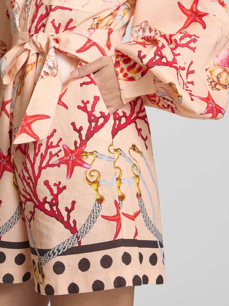 GUIDO MARIA KRETSCHMER WOMAN Playsuit van een mix van linnen en viscose model 'ELLINOR'