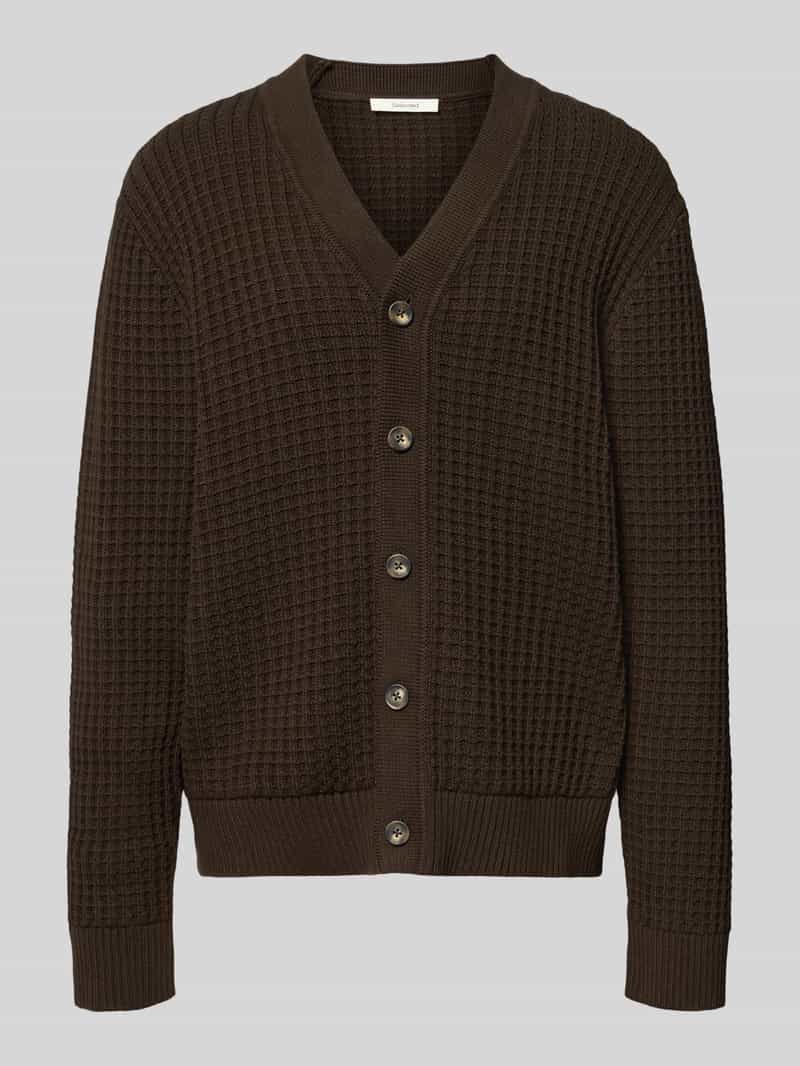 Selected Homme Regular fit gebreid jack van puur katoen model 'TOM'