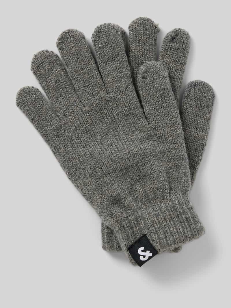 jack & jones Gebreide handschoenen met labeldetail model 'BARRY'