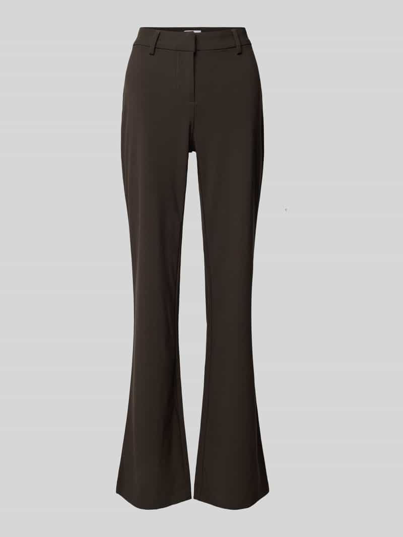 Weekday Flared stoffen broek met achterzakken model 'Kate'