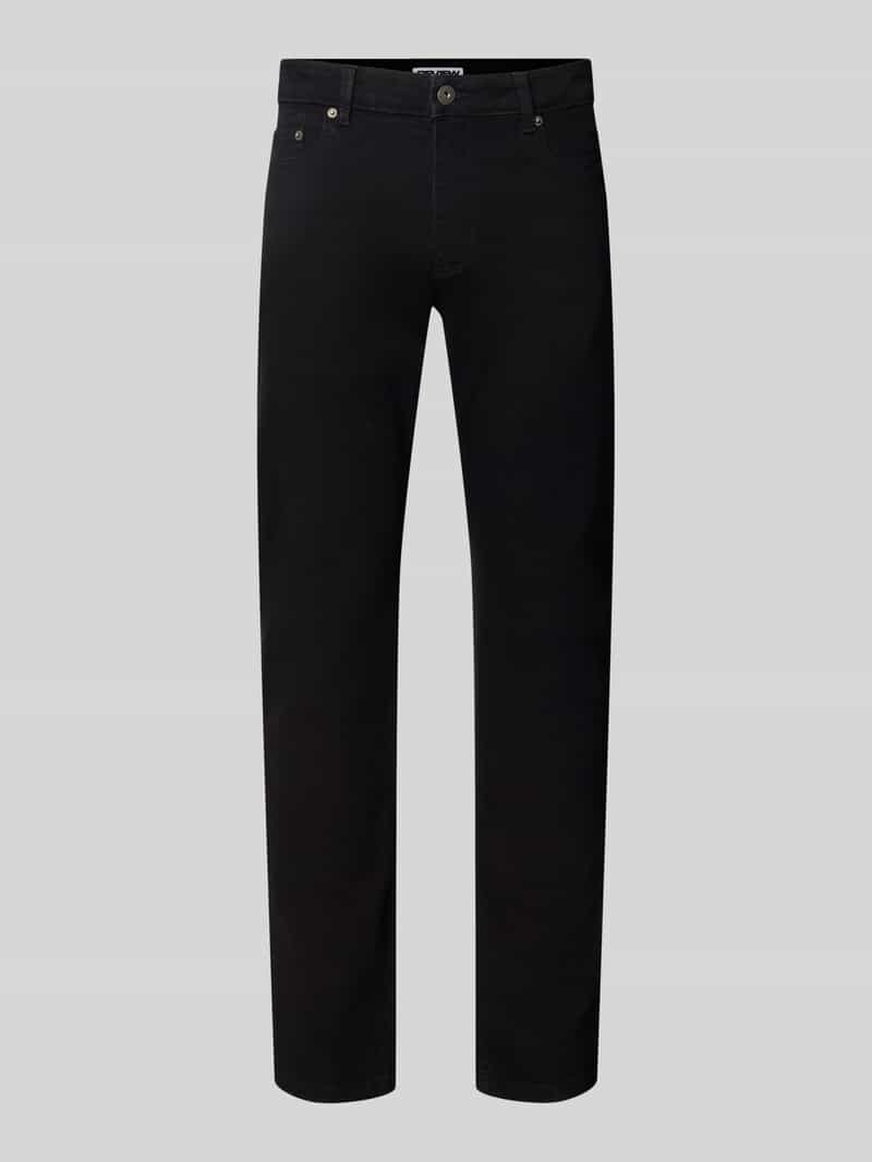 REVIEW Slim fit jeans van elastische katoenmix met riemlussen