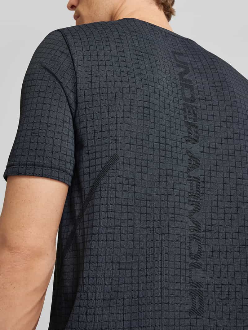 Under Armour T-shirt met labelprint model 'Seamless'