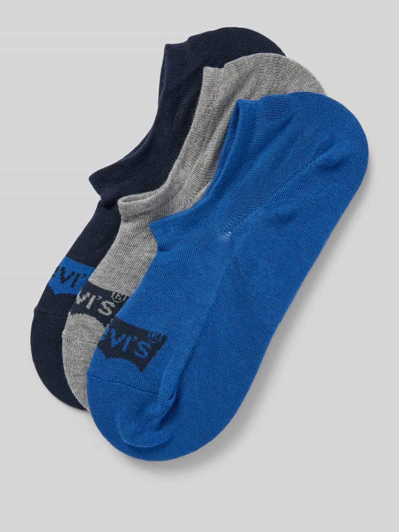 Levi's Sneakersokken met labeldetail in een set van 3 paar model 'BATWING'