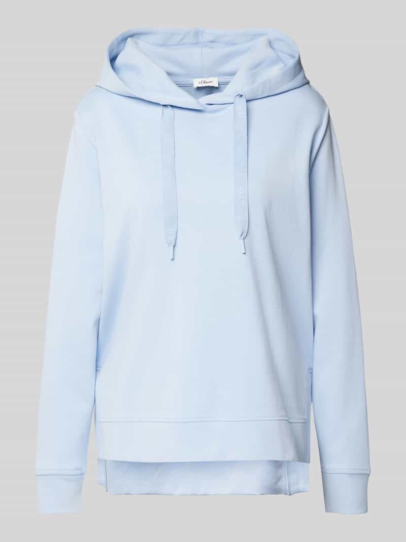 s.Oliver RED LABEL Relaxed fit hoodie van katoenmix met brede koordjes
