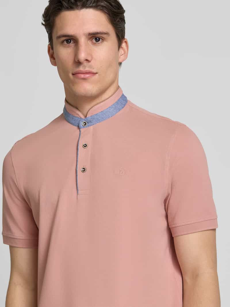 Bugatti Regular fit poloshirt met opstaande kraag