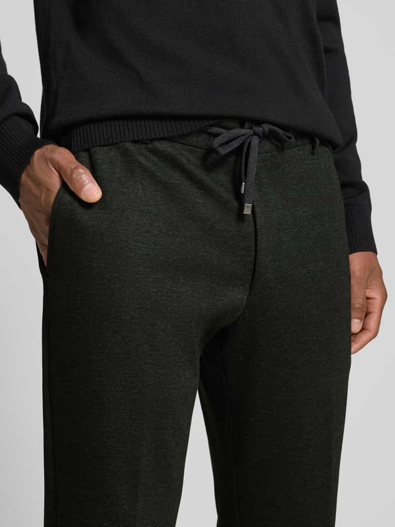 JOOP! Collection Slim fit broek van viscosemix met tunnelkoord model 'Sake'