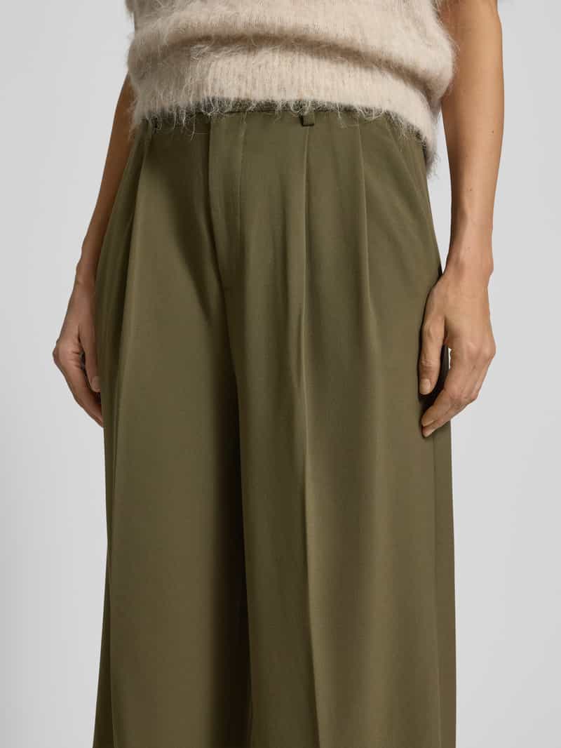 MOS MOSH Stoffen broek met bandplooien model 'Charlize'