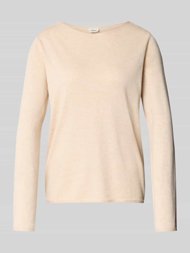 s.Oliver RED LABEL Regular fit gebreide pullover van een mix van katoen en viscose