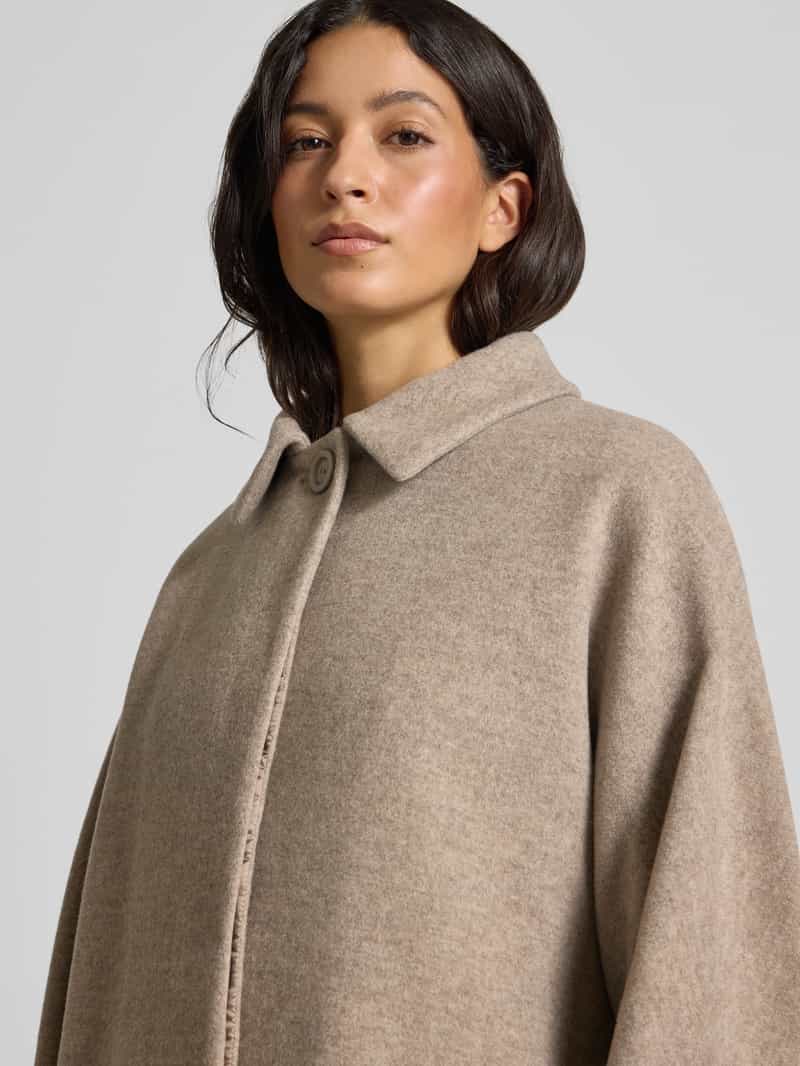 ICONS Cinzia Rocca Wollen jas met platte kraag