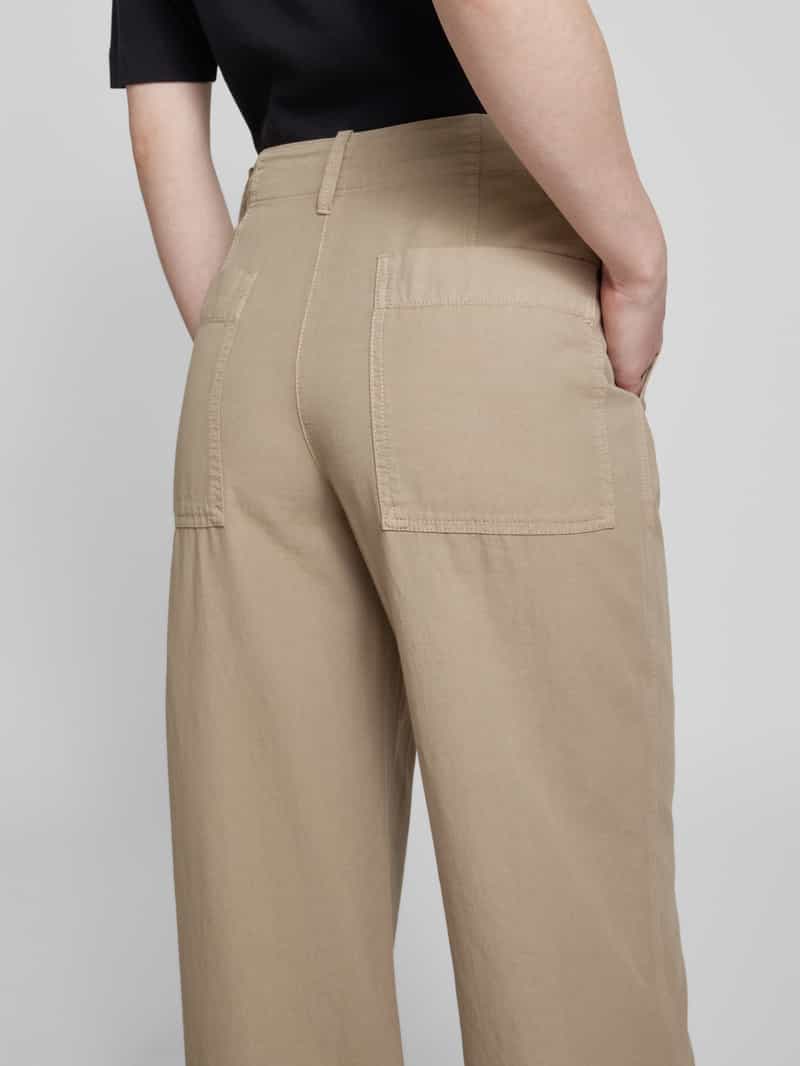 Marc O'Polo Regular fit linnen broek van een mix van katoen en linnen