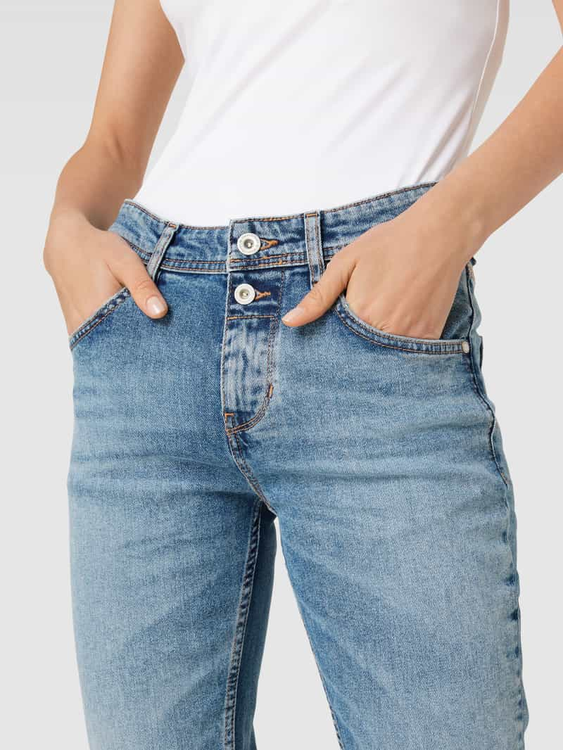 Marc O'Polo Boyfriend fit jeans met labeldetails