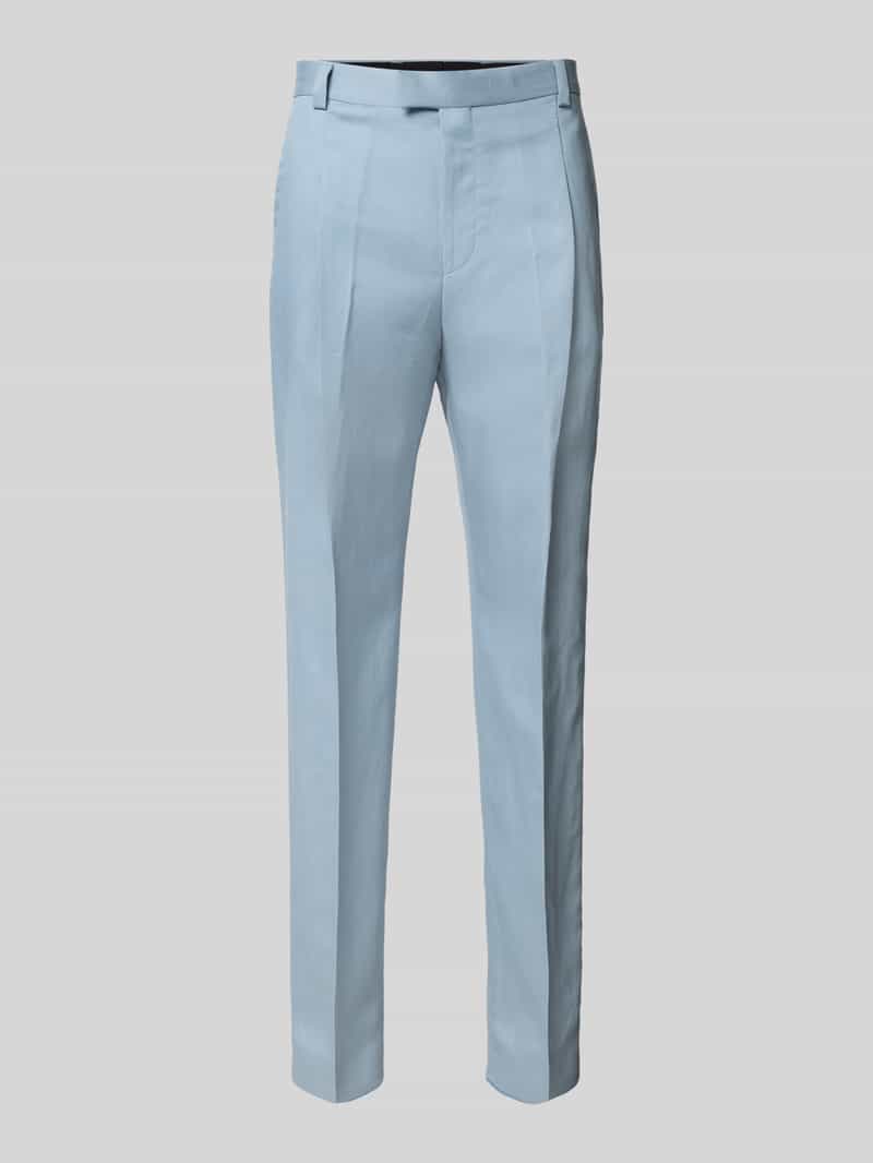 HUGO Straight fit stoffen broek met scheerwol model 'Tano'